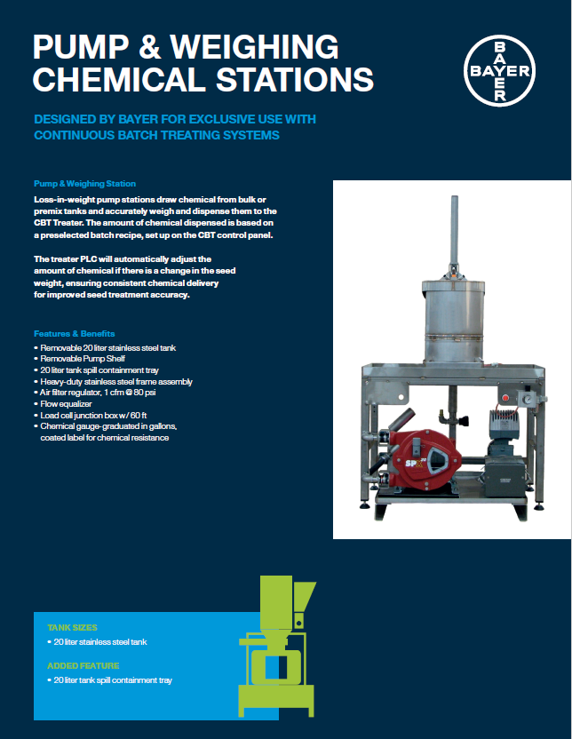 PUMP STATION (Pump and weigh chemical stations)